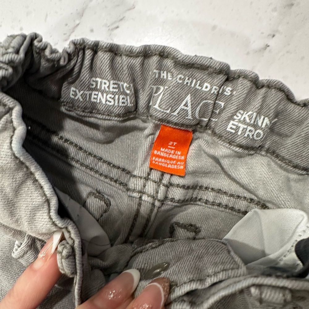 The Children's Place Light Gray Stretchable Pants